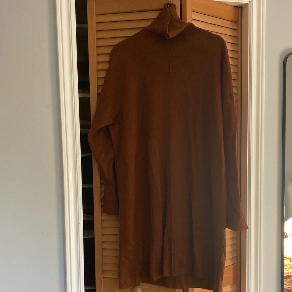 Armedangels Brown Turtleneck Sweater Dress